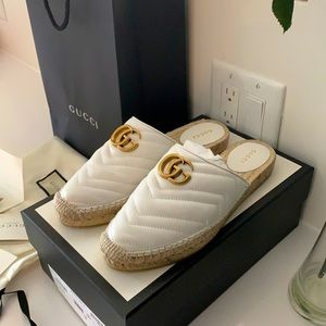 Gucci Marmont Espadrille Mules